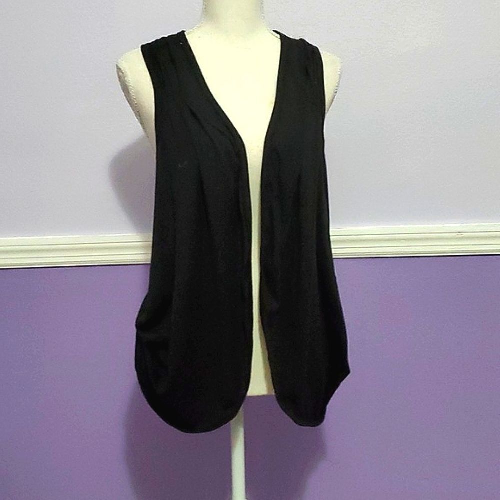 Candy Rain Y2K Vintage Black Lace Grunge Witchy Goth Sleeveless Vest S